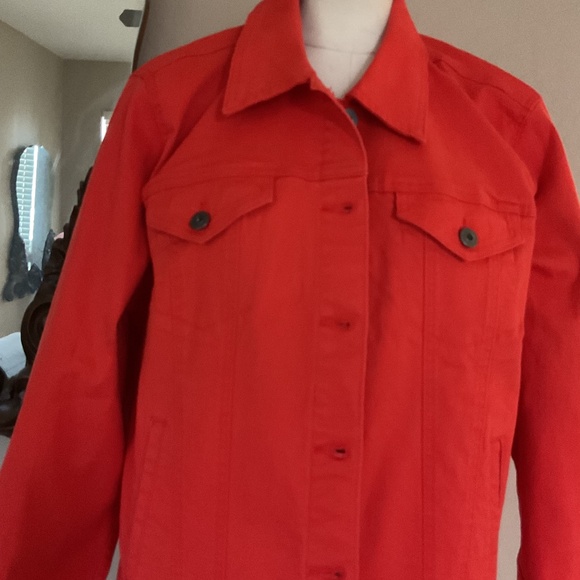 Orange jean jacket - Picture 2 of 8